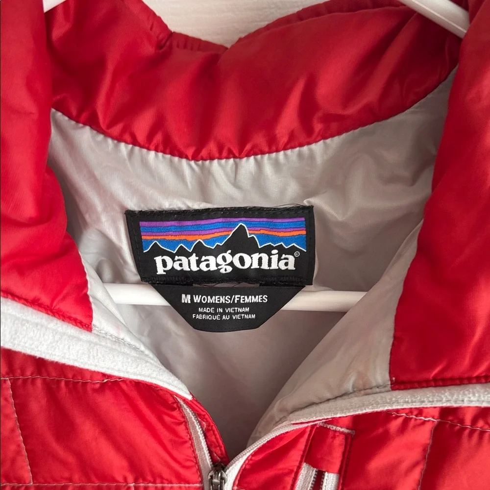 Patagonia Red Quilted Half-Zip Jacket - Picture 2 of 4